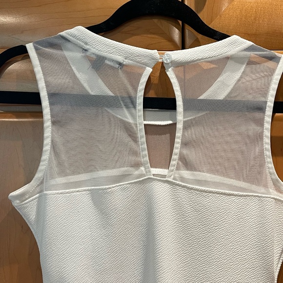 Missguided White Midi Dress Mesh Top size 10; New Without Tags - Picture 4 of 5